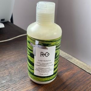 R+ Co Labyrinth Texturizing Shampoo and Conditioner and Styler